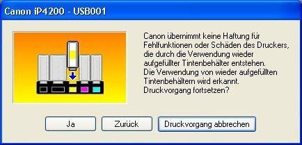 Klicken Sie auf Ja