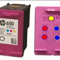 HP 650 - CZ102AE Color Nachfüllanleitung